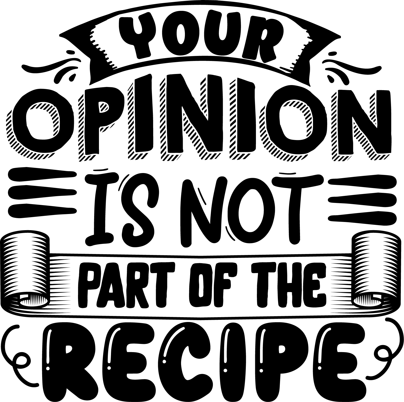 Opinion SVG cut file preview
