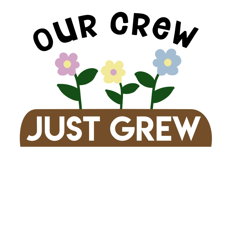Our Crew Just Grew SVG cut file preview