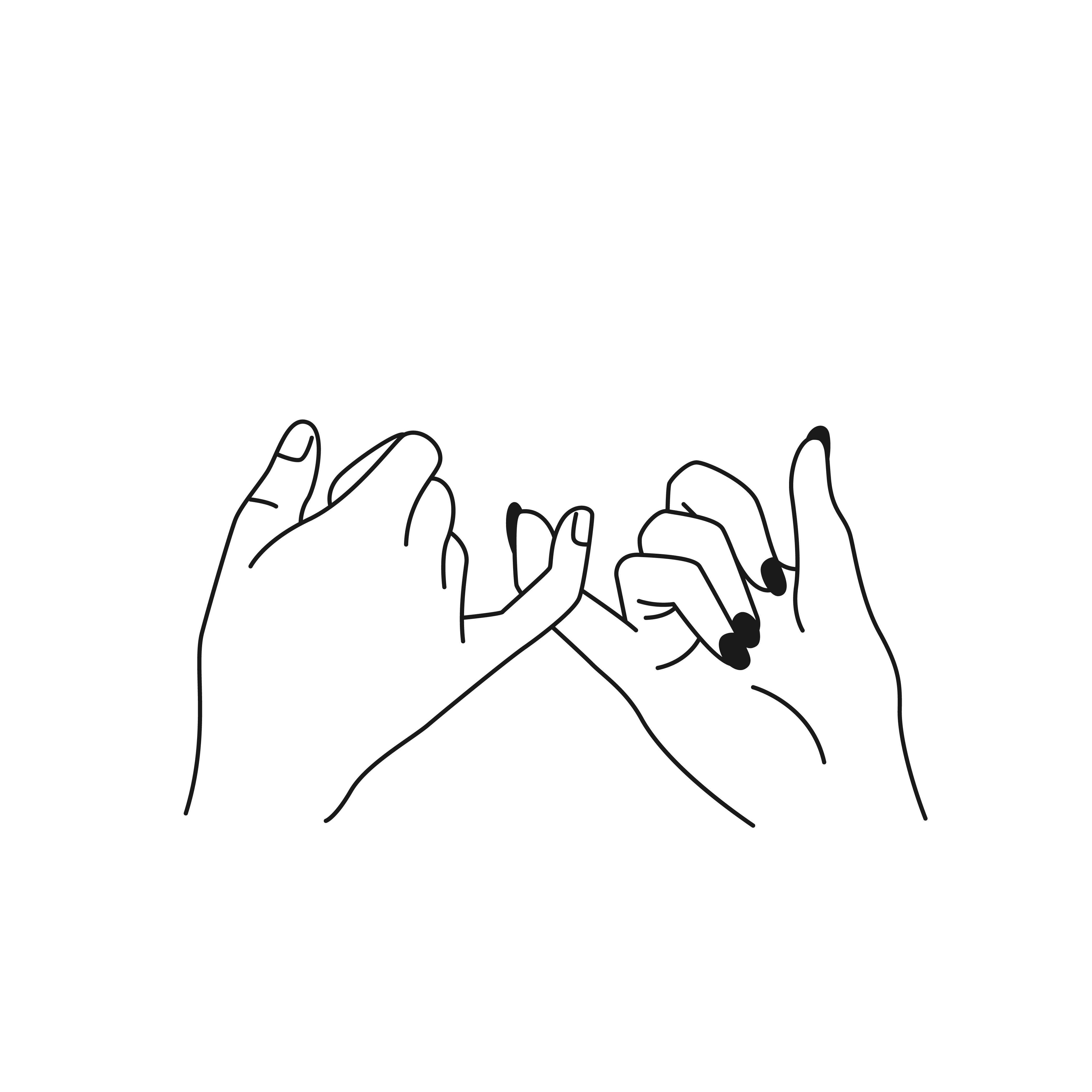 Free Pinky Promise SVG for Cricut