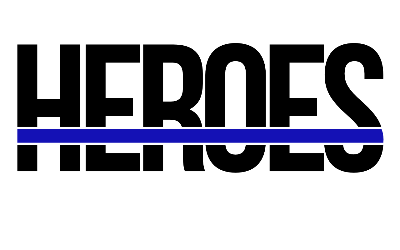 Police Heroes Blue Line SVG cut file preview