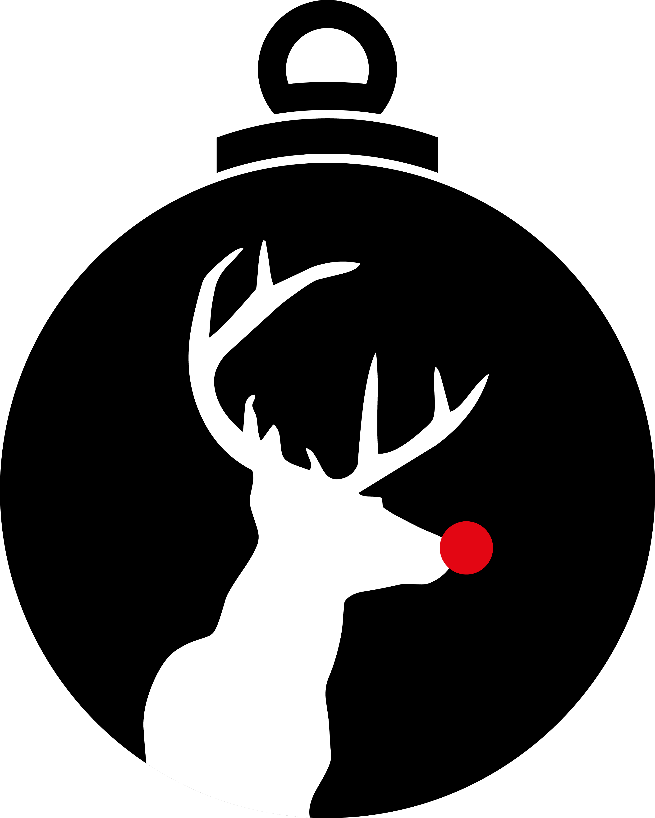 Reindeer Bauble SVG file for Cricut and Silhouette