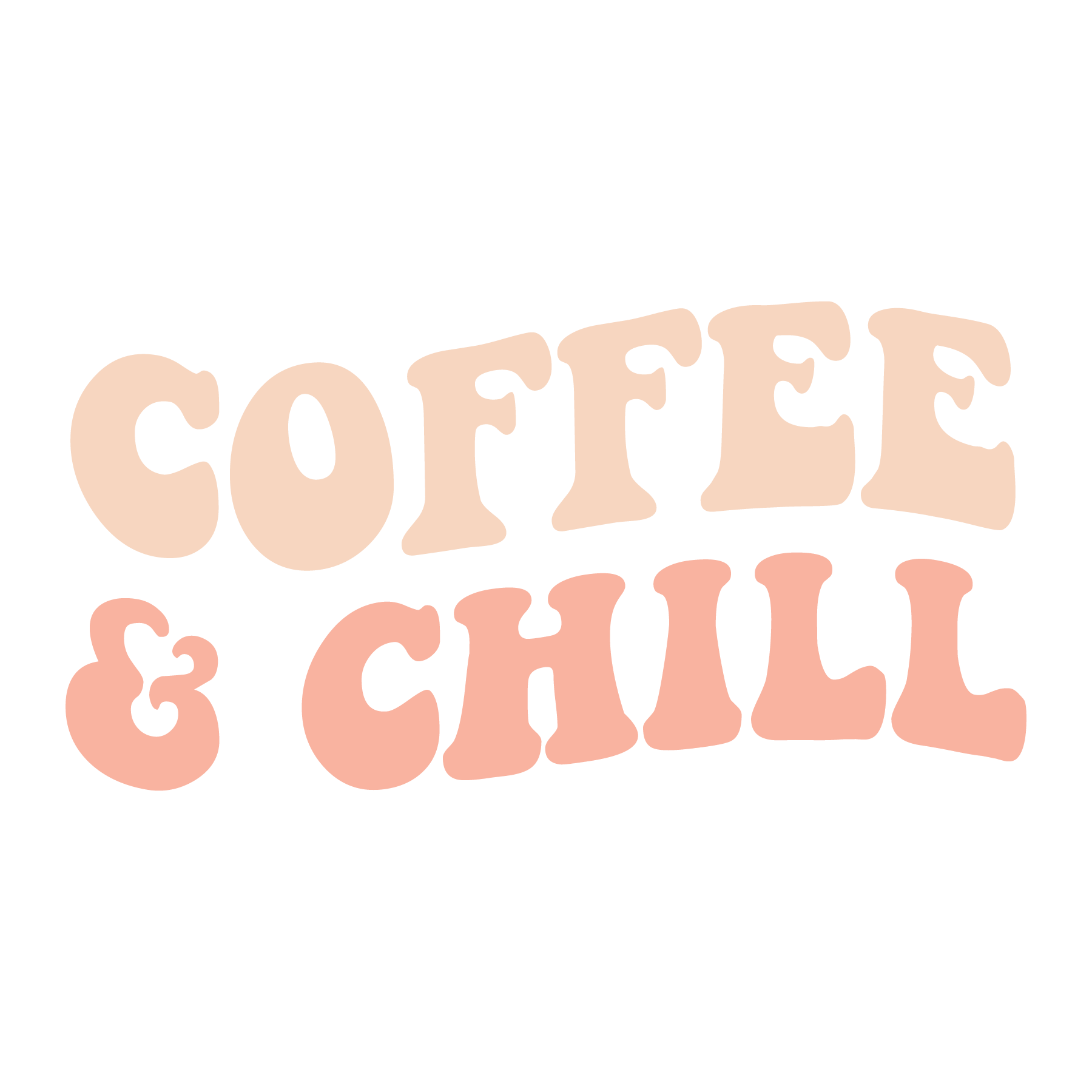 Retro Coffee and Chill SVG file for Cricut and Silhouette