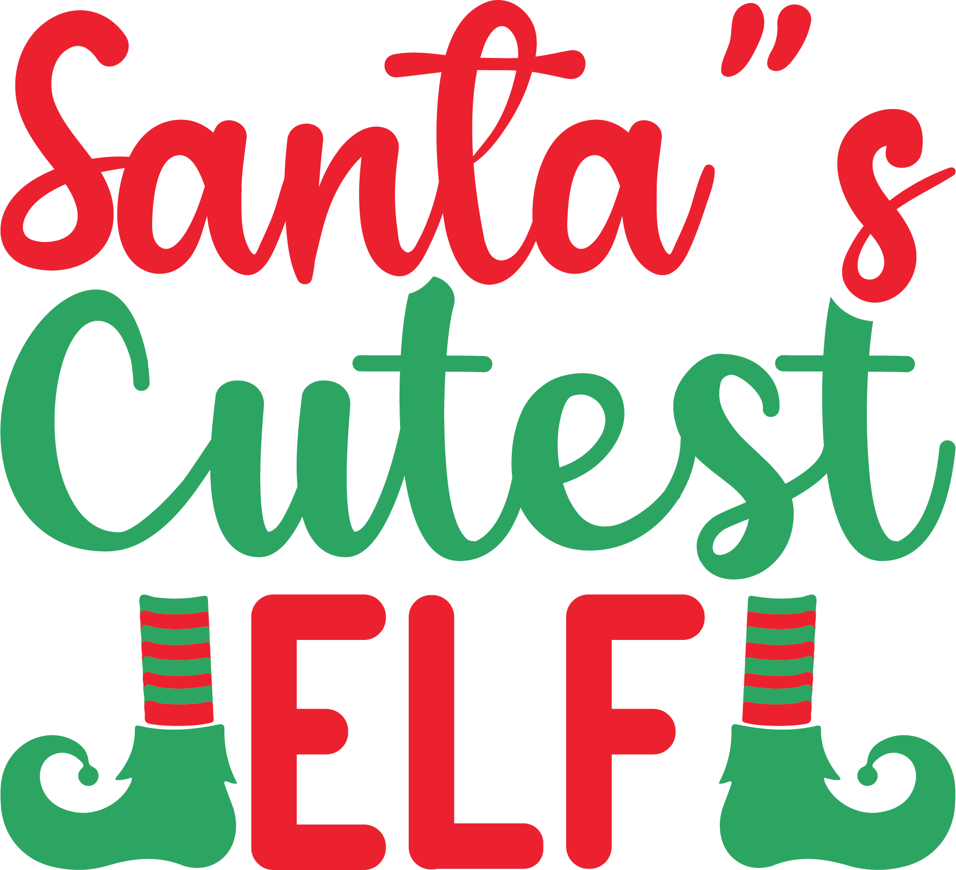 Free santa s cutest elf SVG for Cricut