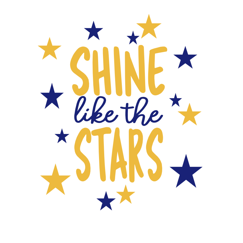 Shine Like the Stars SVG file for Cricut and Silhouette