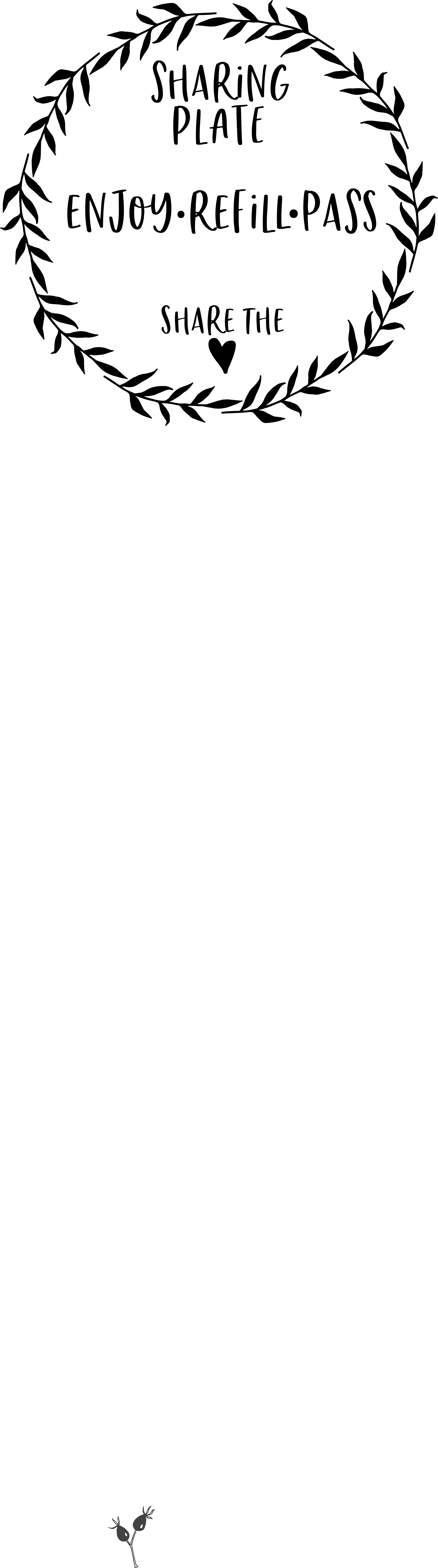 Simple Giving Plate SVG cut file preview