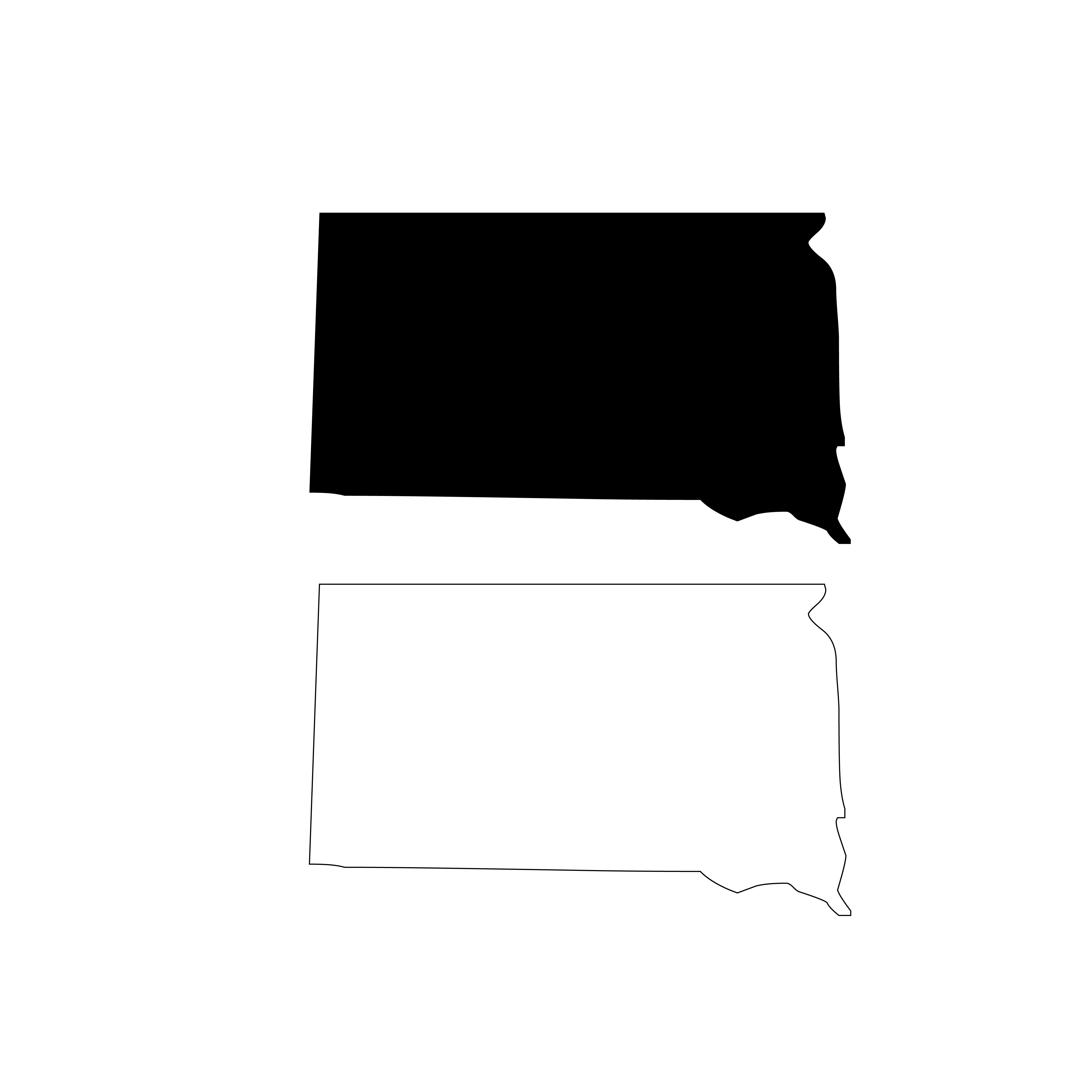 South Dakota SVG file for Cricut and Silhouette