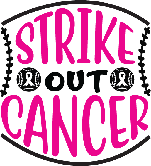 Free strike out cancer SVG for Cricut
