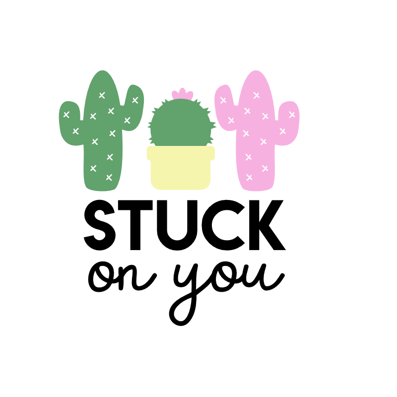 Free Stuck on You Cacti SVG for Cricut