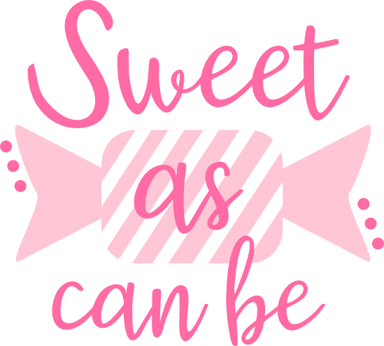 Sweet as Can Be vector design, free SVG download
