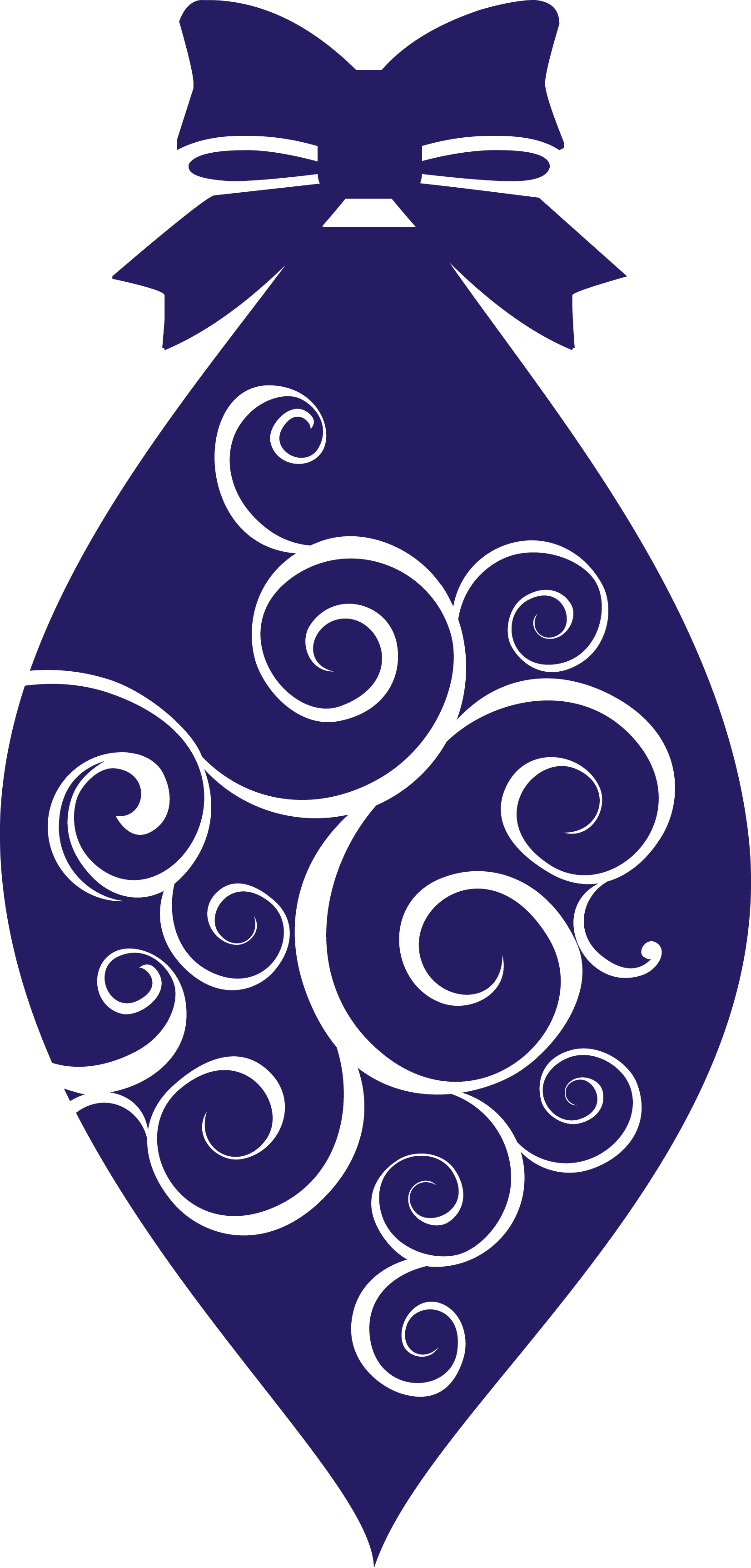 Swirl Bauble SVG cut file preview