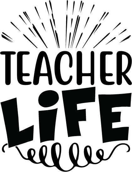 Free teacher life SVG for Cricut