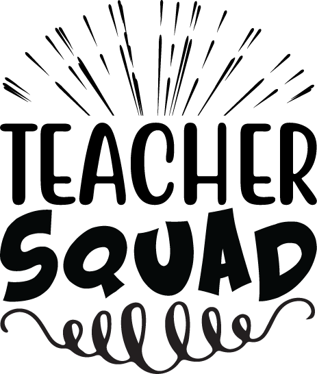 Teacher Squad vector design, free SVG download