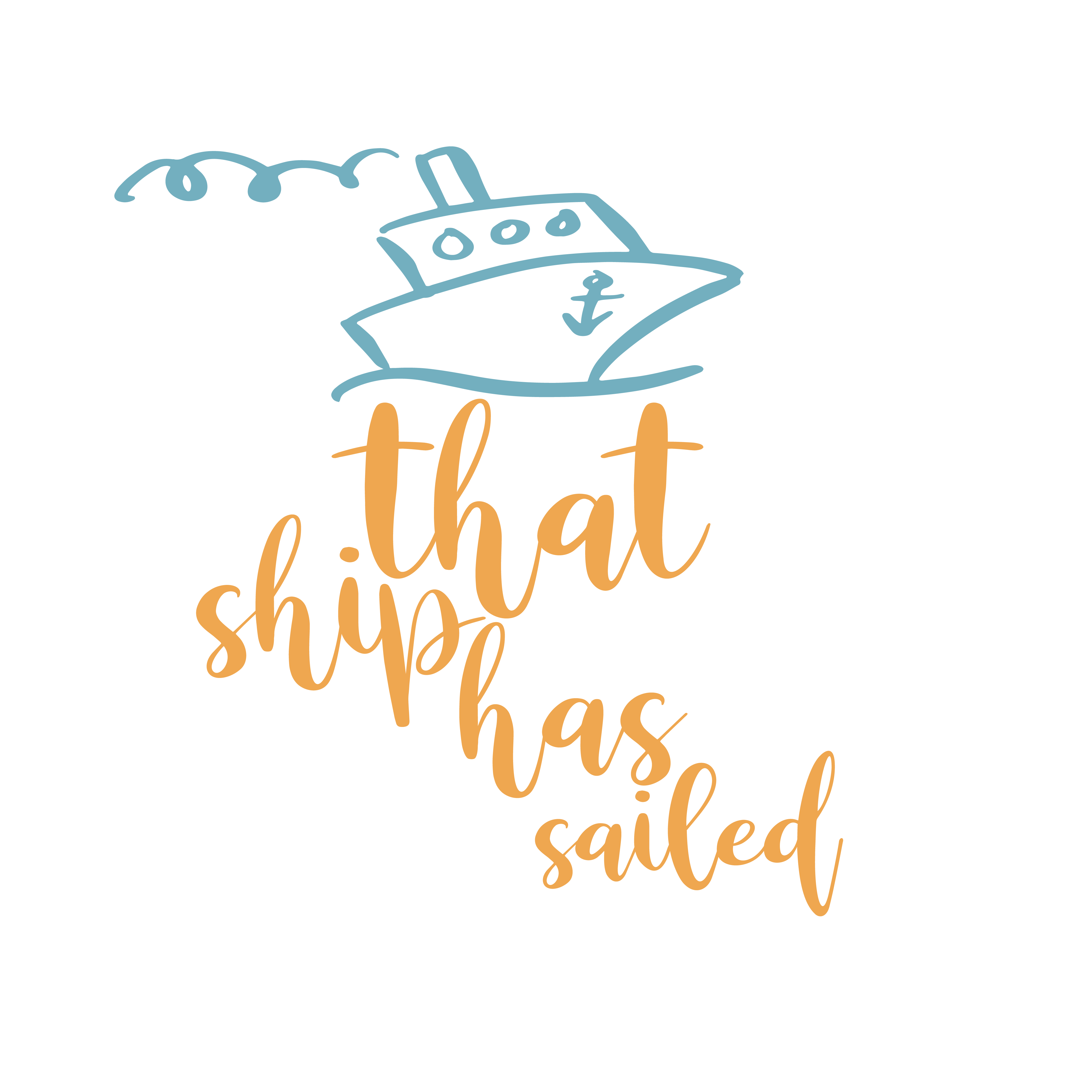 That Ship Has Sailed SVG cut file preview