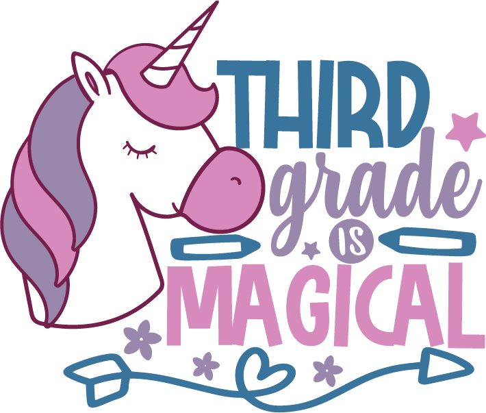 Third Grade Is Magical SVG cut file preview