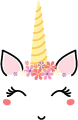 Unicorn SVG file for Cricut and Silhouette