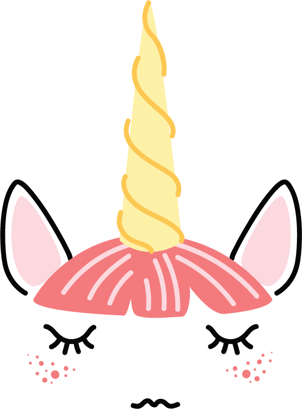 Unicorn SVG cut file preview