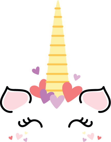 Unicorn vector design, free SVG download
