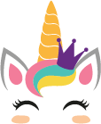 Free Unicorn Face SVG for Cricut
