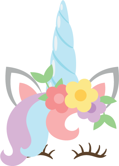 Unicorn Face vector design, free SVG download