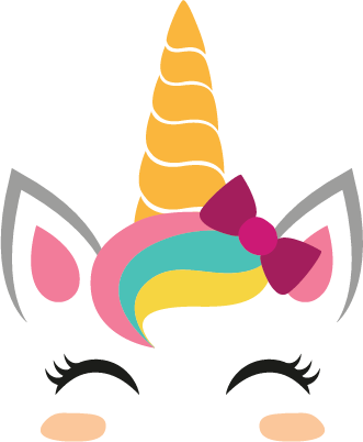 Unicorn Face vector design, free SVG download