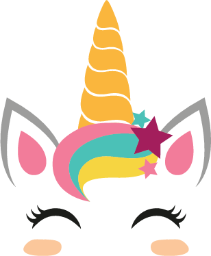 Unicorn Face vector design, free SVG download