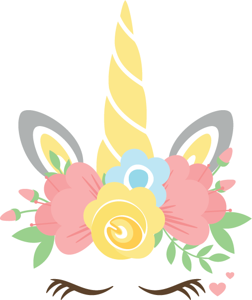 Unicorn Face SVG file for Cricut and Silhouette