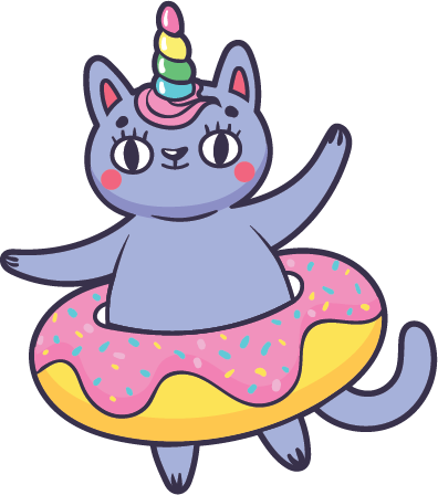 Unicorn Kitten SVG file for Cricut and Silhouette