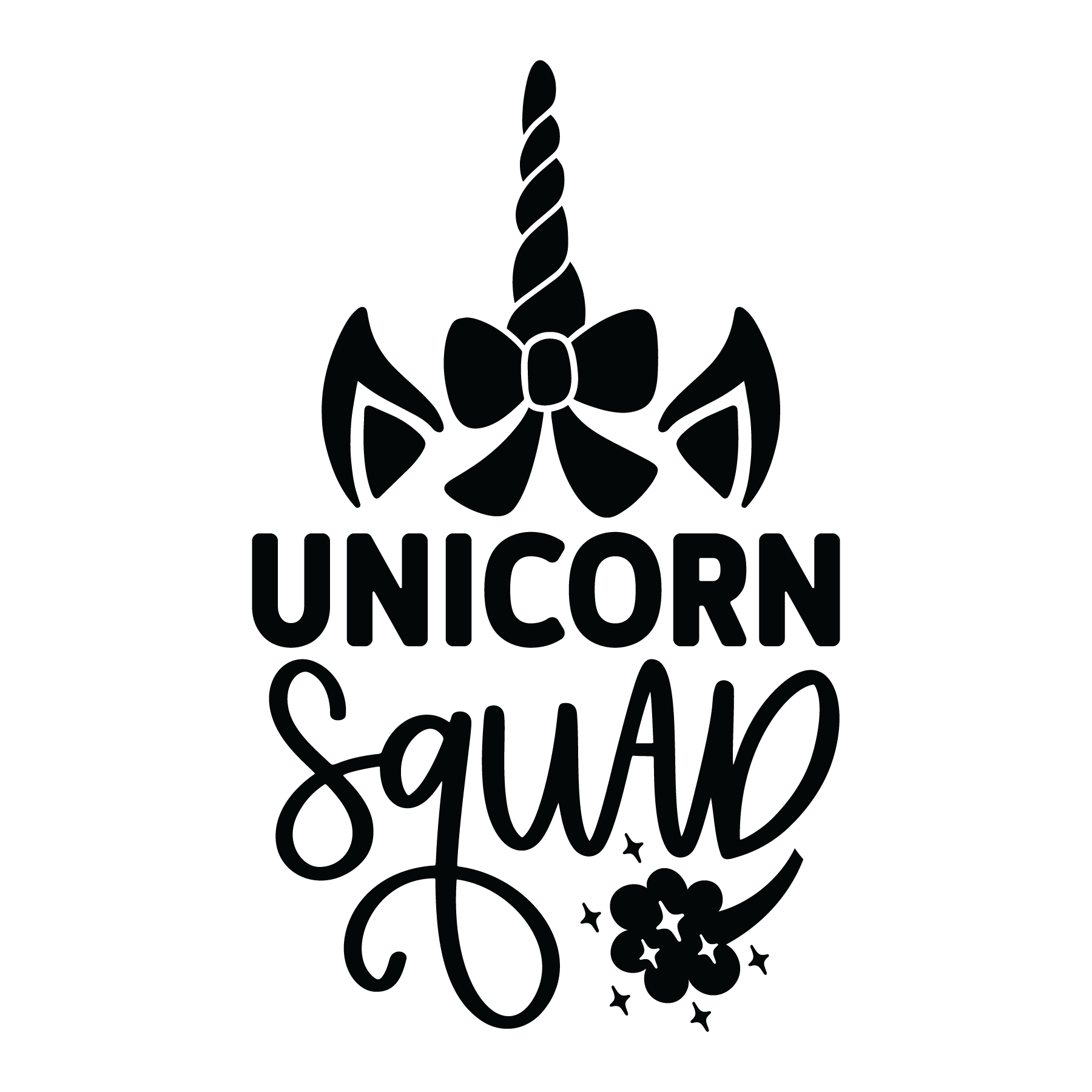 Unicorn Squad SVG file for Cricut and Silhouette