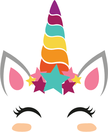 Unicorn SVG file for Cricut and Silhouette
