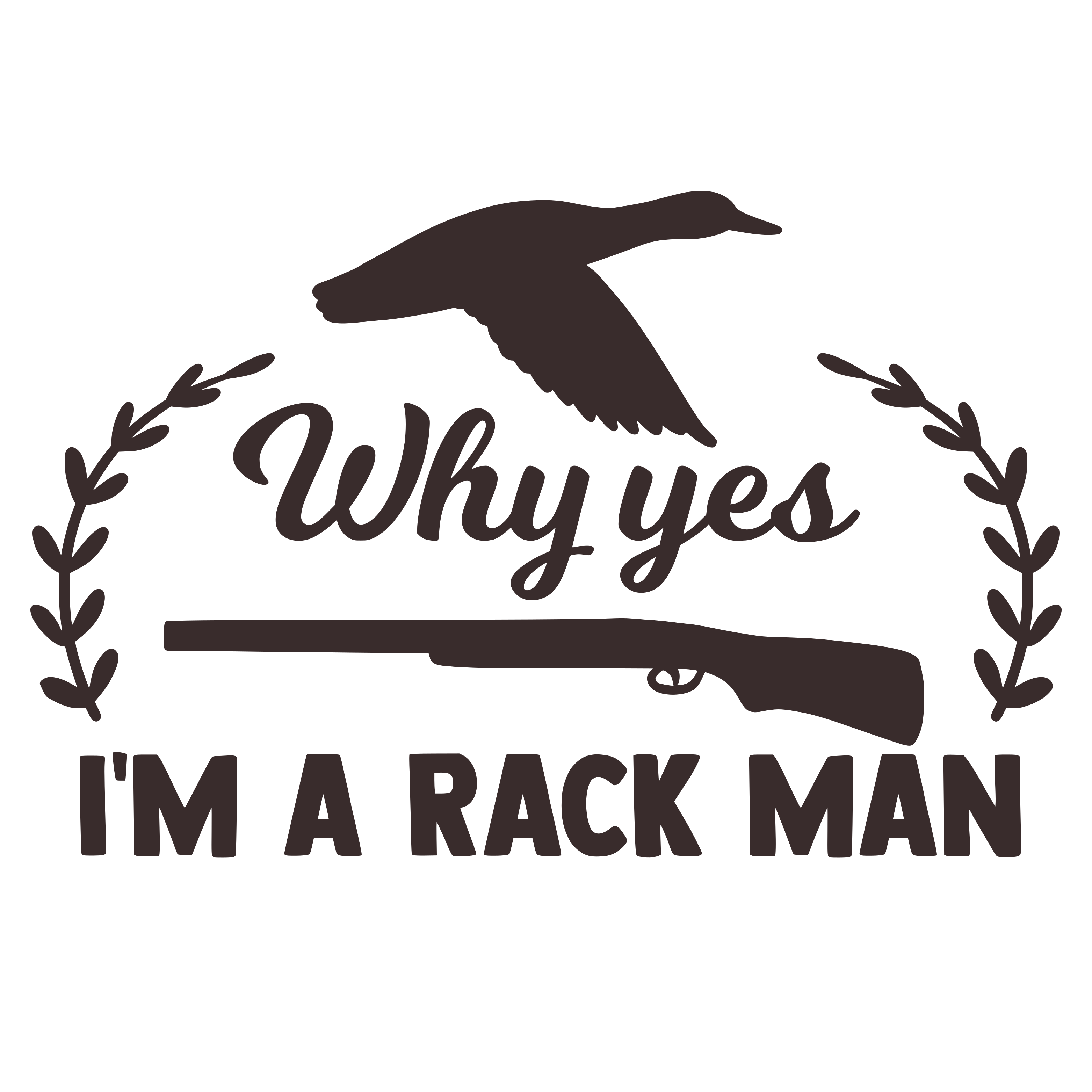 Free Why Yes I'm a Rack Man SVG for Cricut