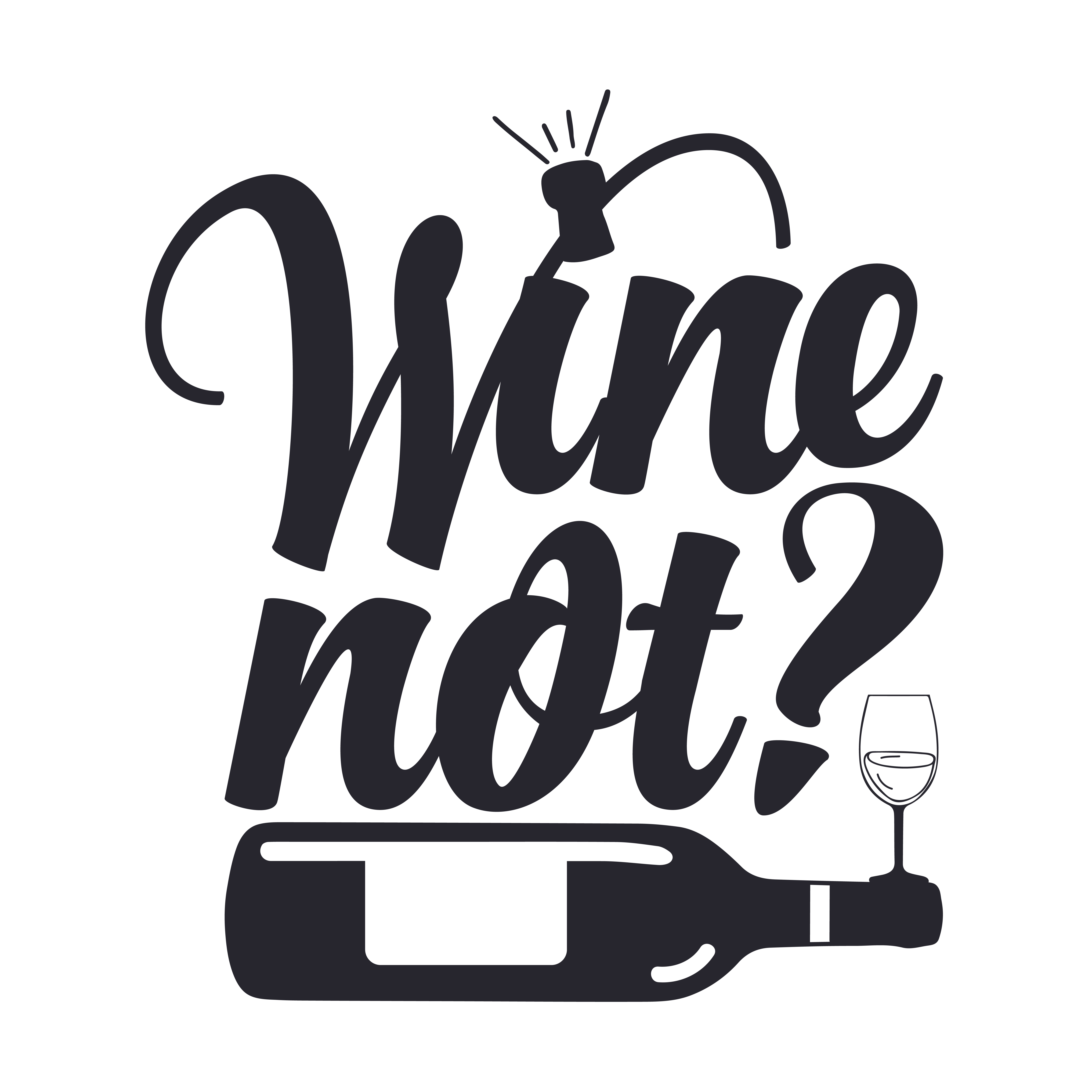 Wine Not SVG cut file preview