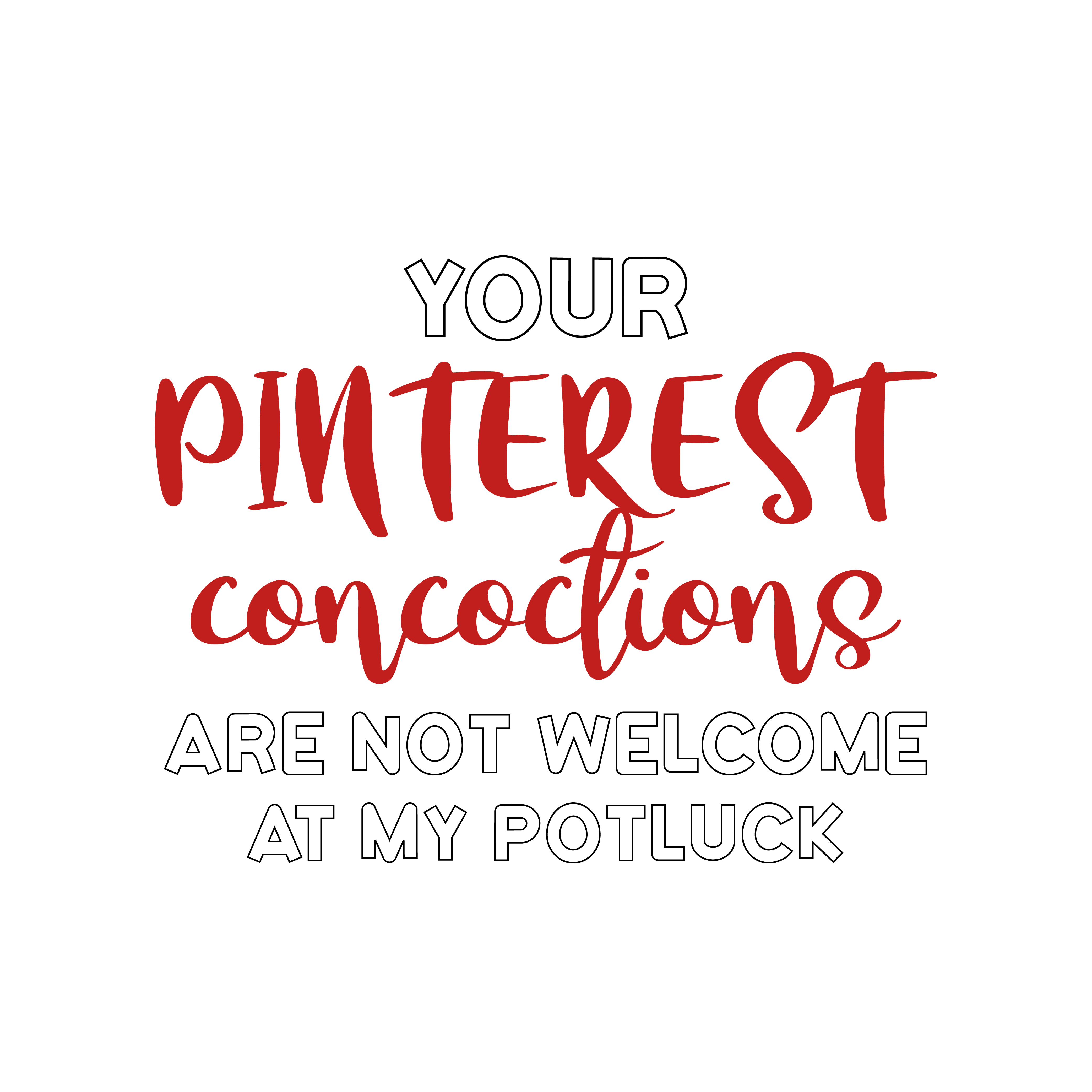 Your Pinterest Concoctions vector design, free SVG download