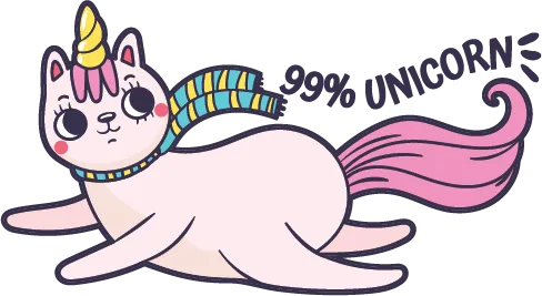 Unicorn SVG cut file preview