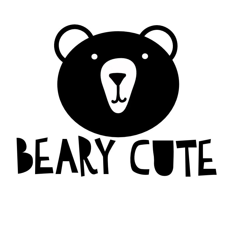 Beary Cute Scandi SVG cut file preview