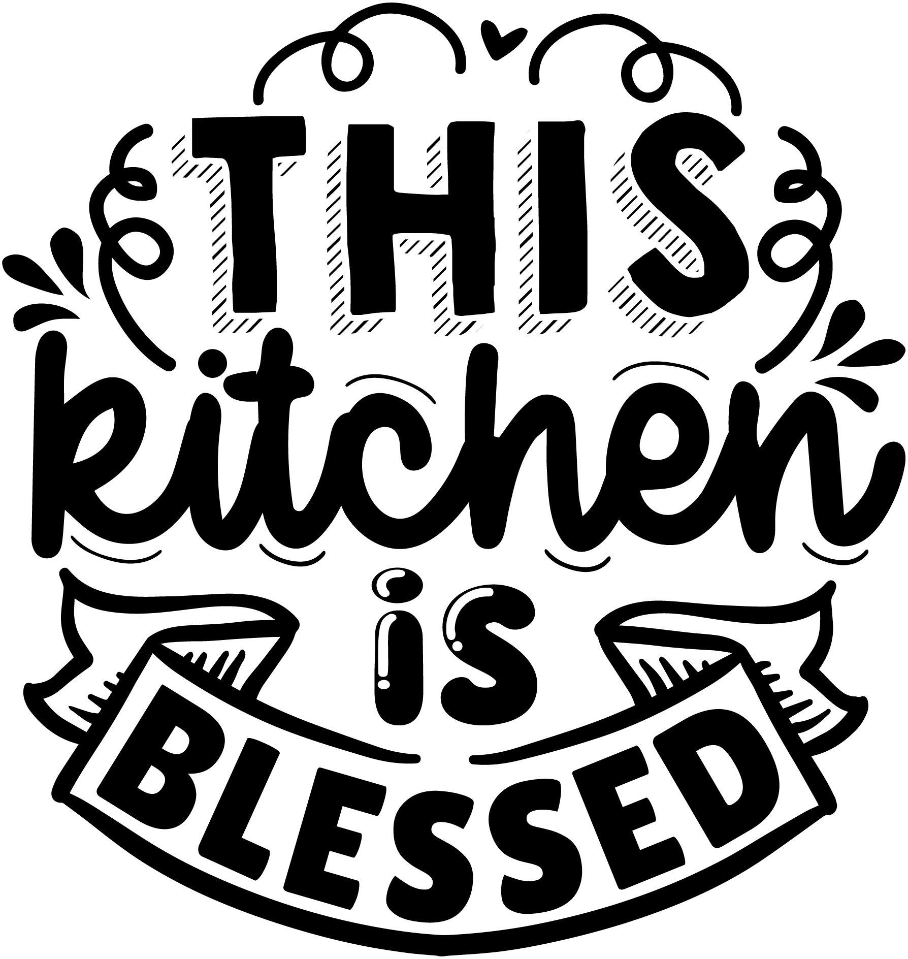 Blessed SVG cut file preview