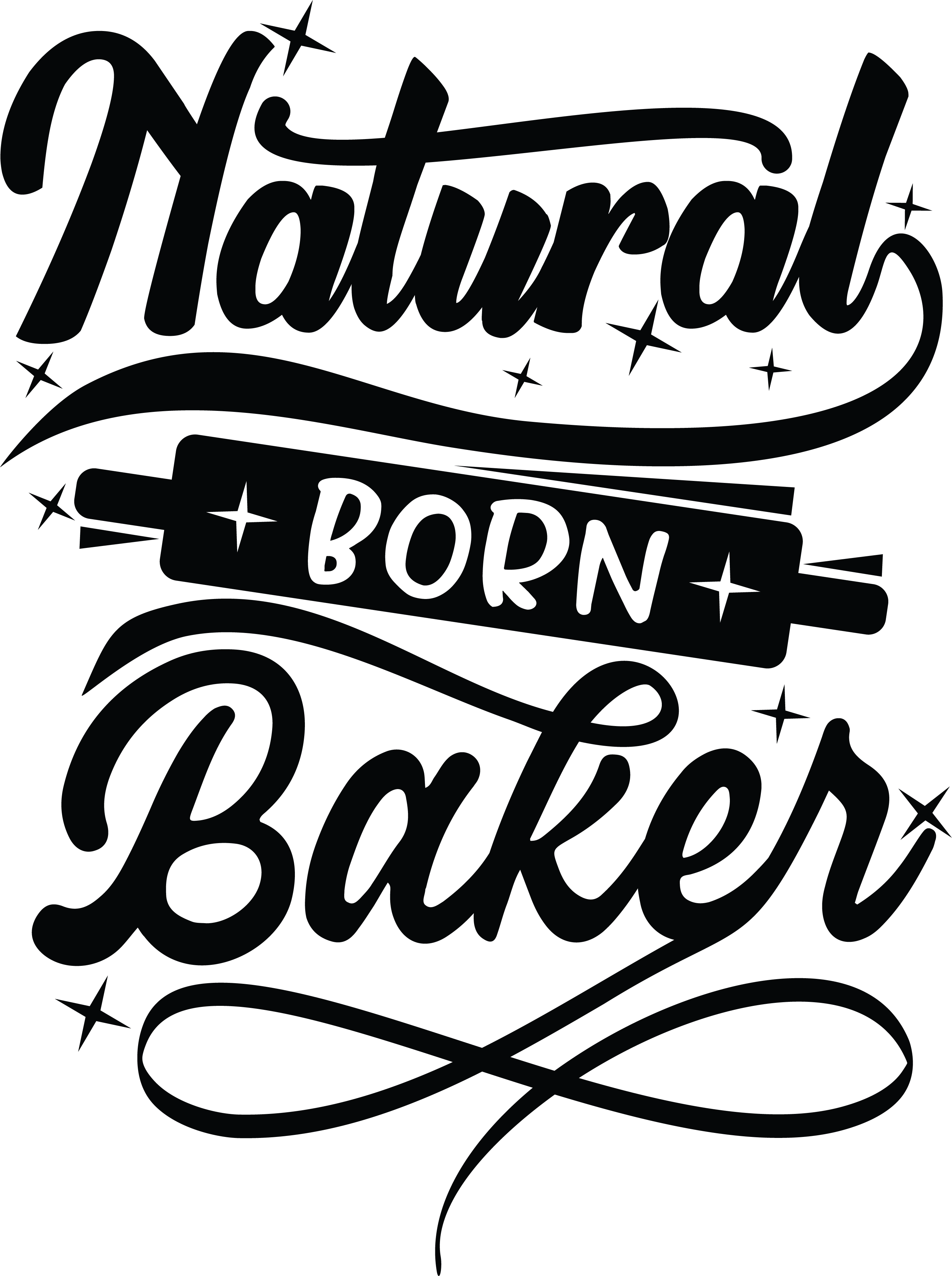Born Baker SVG cut file preview