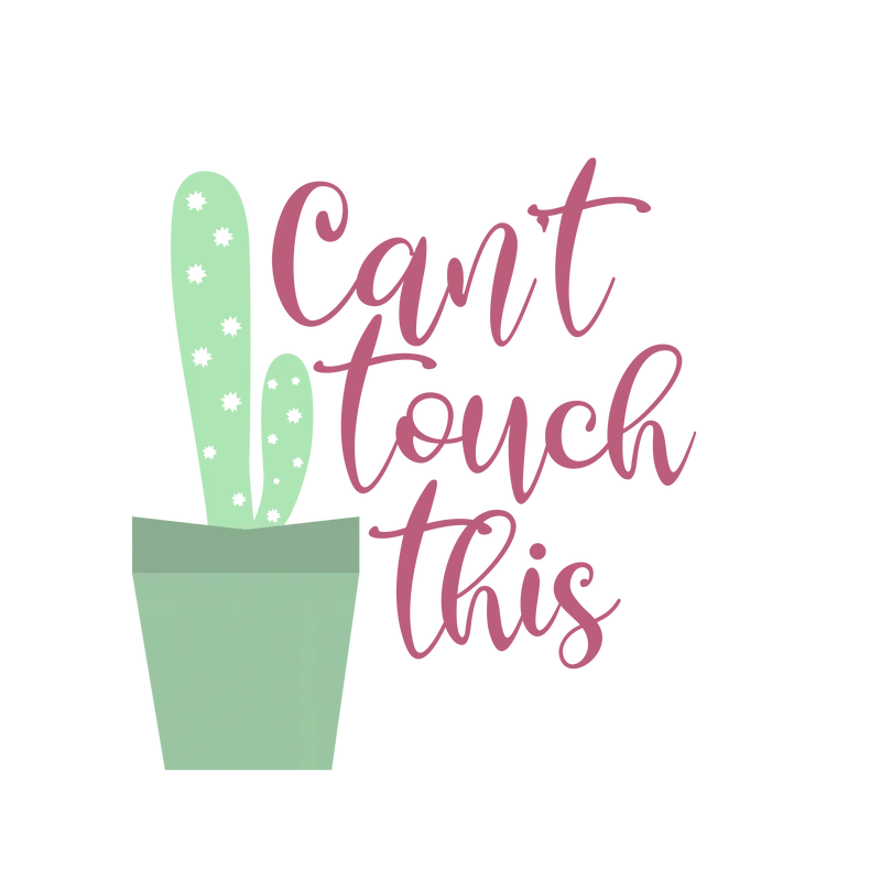 Can't Touch This SVG cut file preview