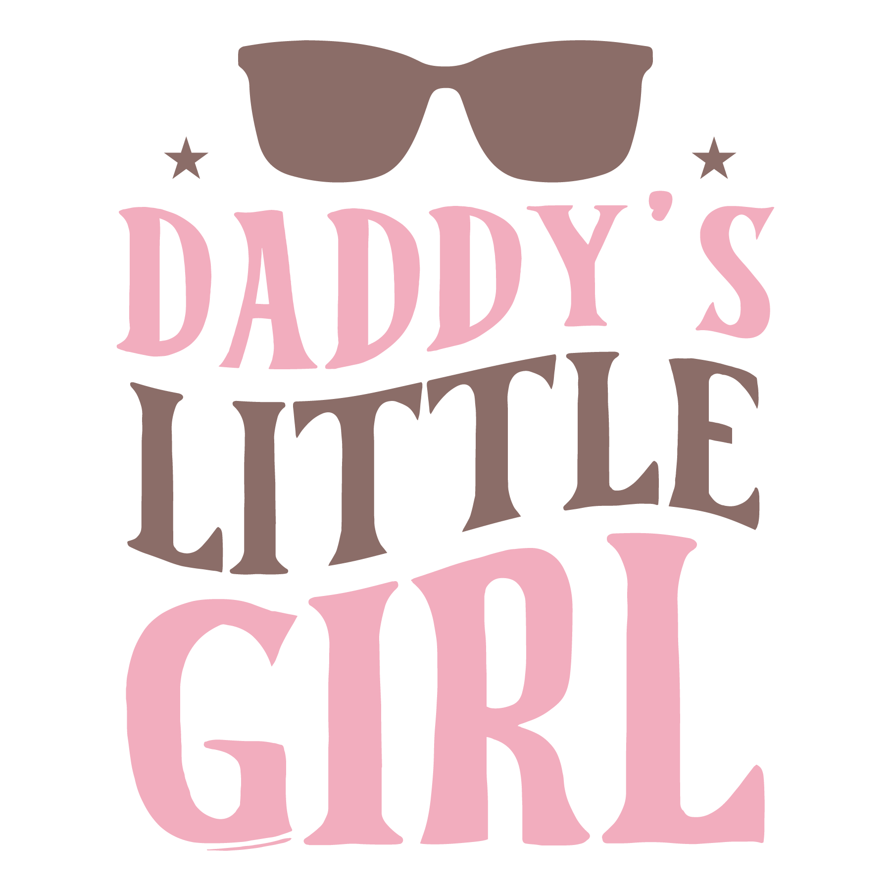 Daddy's Little Girl SVG cut file preview