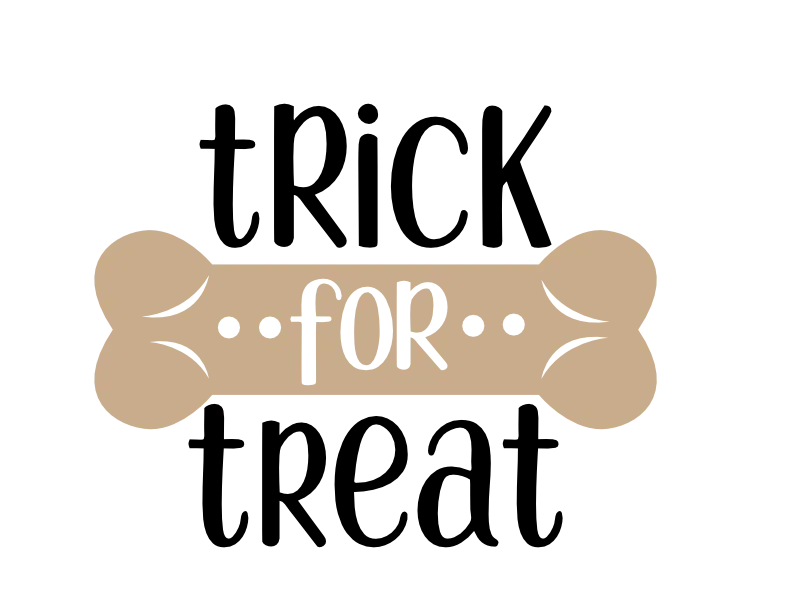 Dog Trick for Treat SVG cut file preview