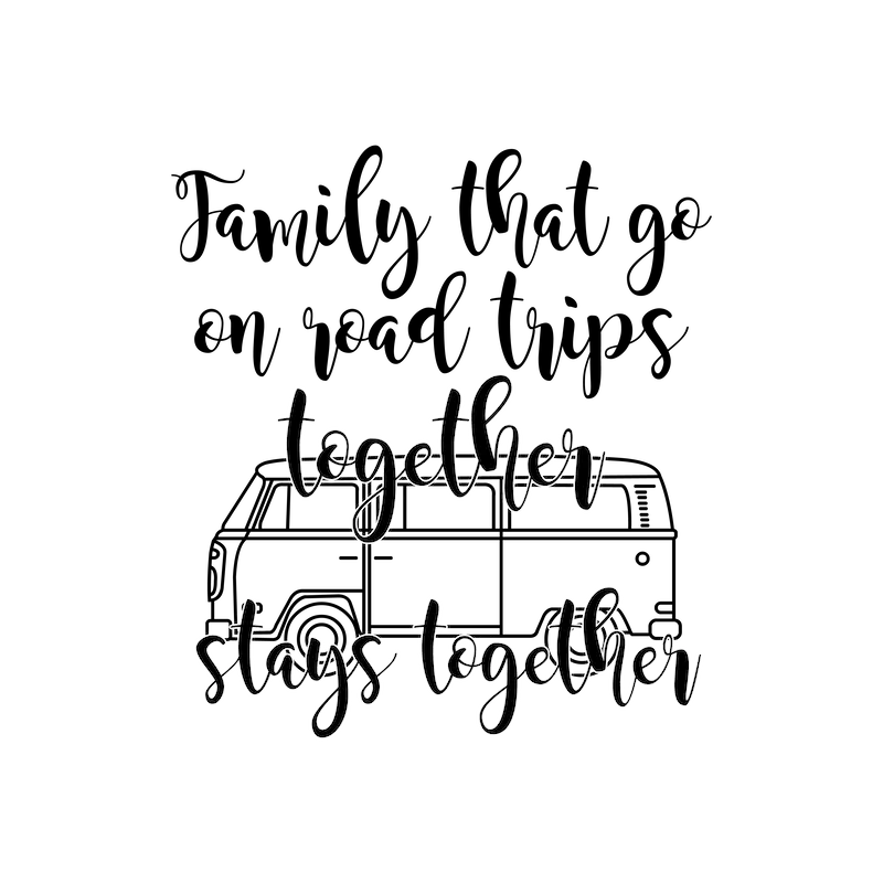 Family That Go on Road Trips Together SVG cut file preview