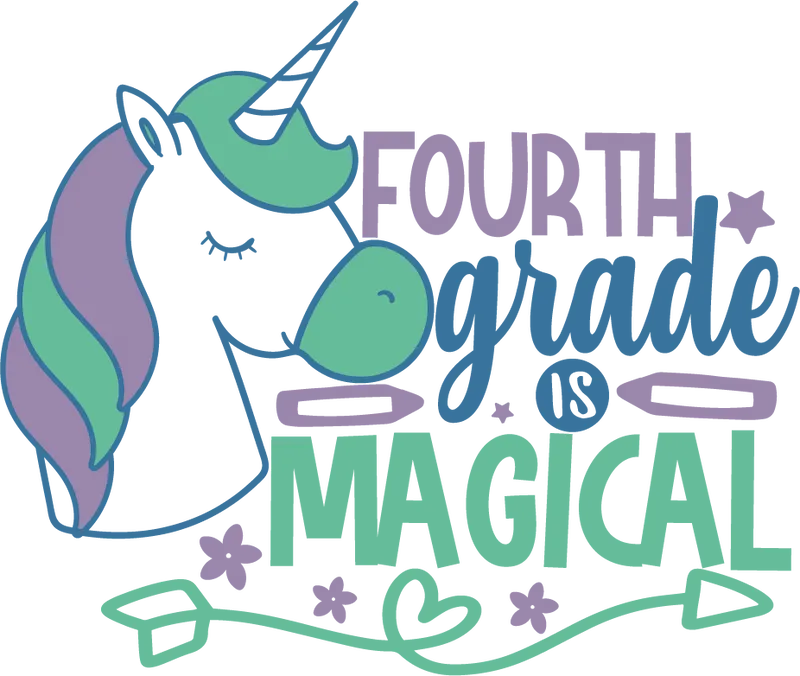 Fourth Grade Is Magical SVG cut file preview