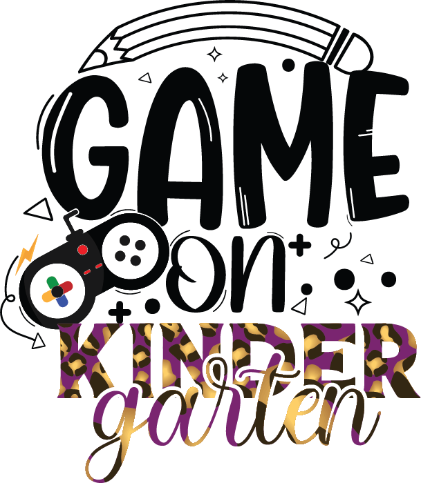 Game on Kinder Garten SVG cut file preview