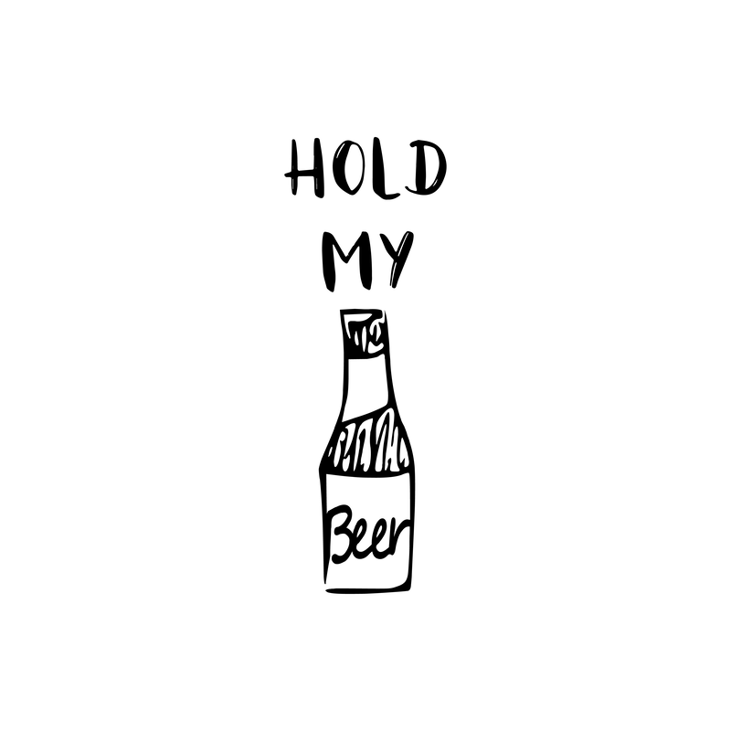 Hold My Beer SVG cut file preview