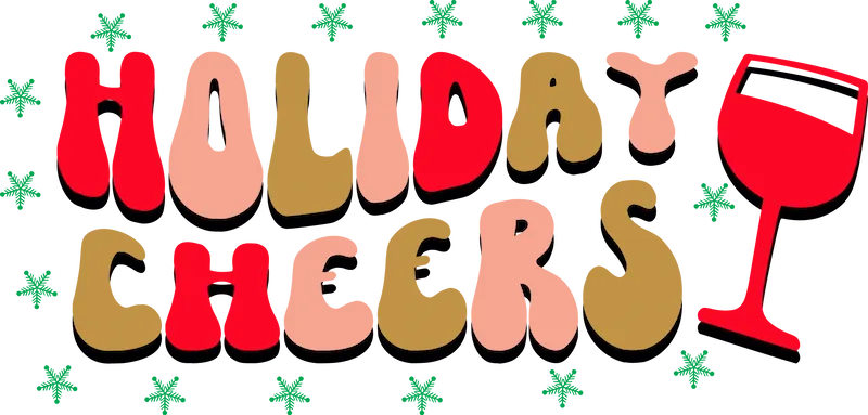 Holiday Cheers SVG cut file preview