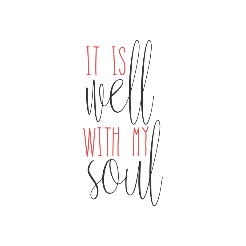 It Is Well with My Soul SVG cut file preview
