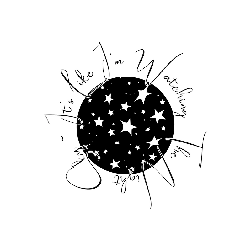 It's Like I'm Watching the Night Sky SVG cut file preview