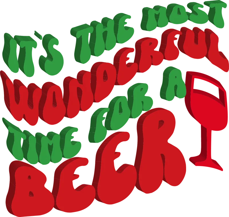 It's the Most Wonderful Time for a Beer SVG cut file preview