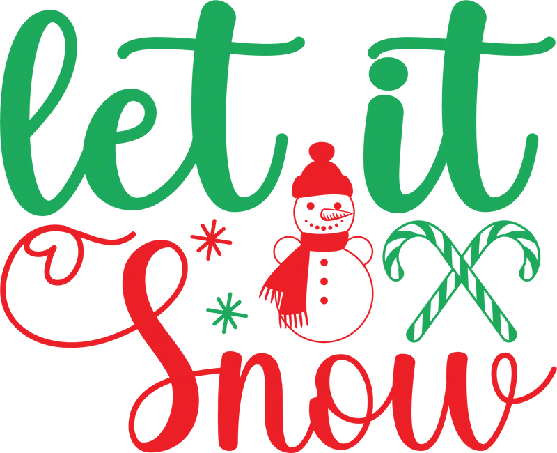 Let It Snow SVG cut file preview