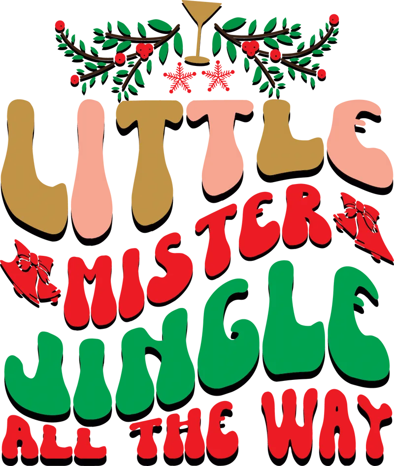 Little Mister Jingle All the Way SVG cut file preview