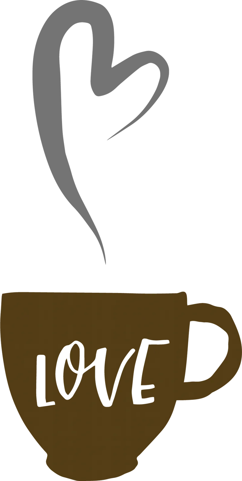 Love Coffee SVG cut file preview